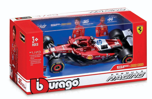 1/43 F-1 2025 FERRARI SF-25 44 HAMILTON COM PILOTO