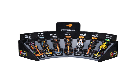 1/43 SET CONJUNTO COM 7 CARROS F-1 MCLAREN